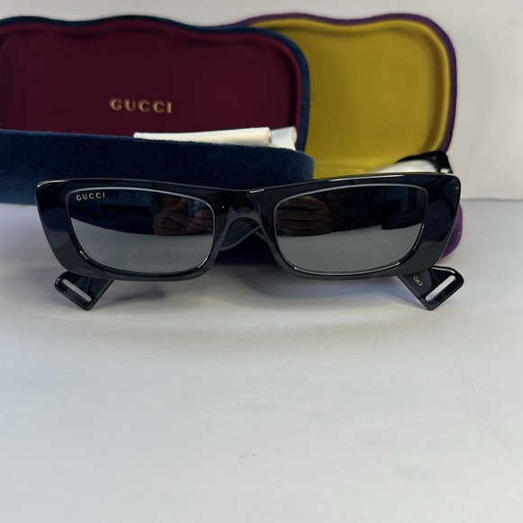 New Authentic Gucci GG0516S 013 52 Interlocking Logo on temples Sunglasses - Picture 8 of 12